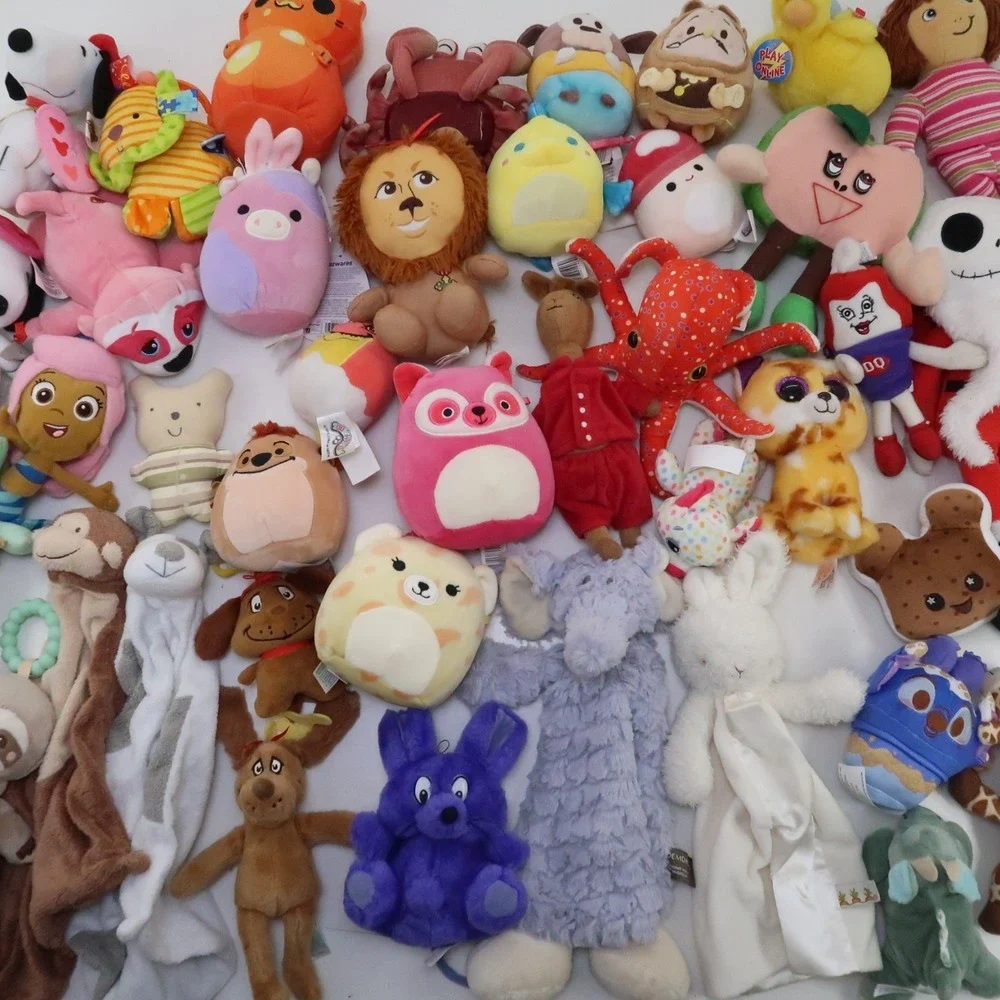 Mixed Lot Plush‎ Toy Collection Squishmallow Douglas Disney Kellytoy Small 40+